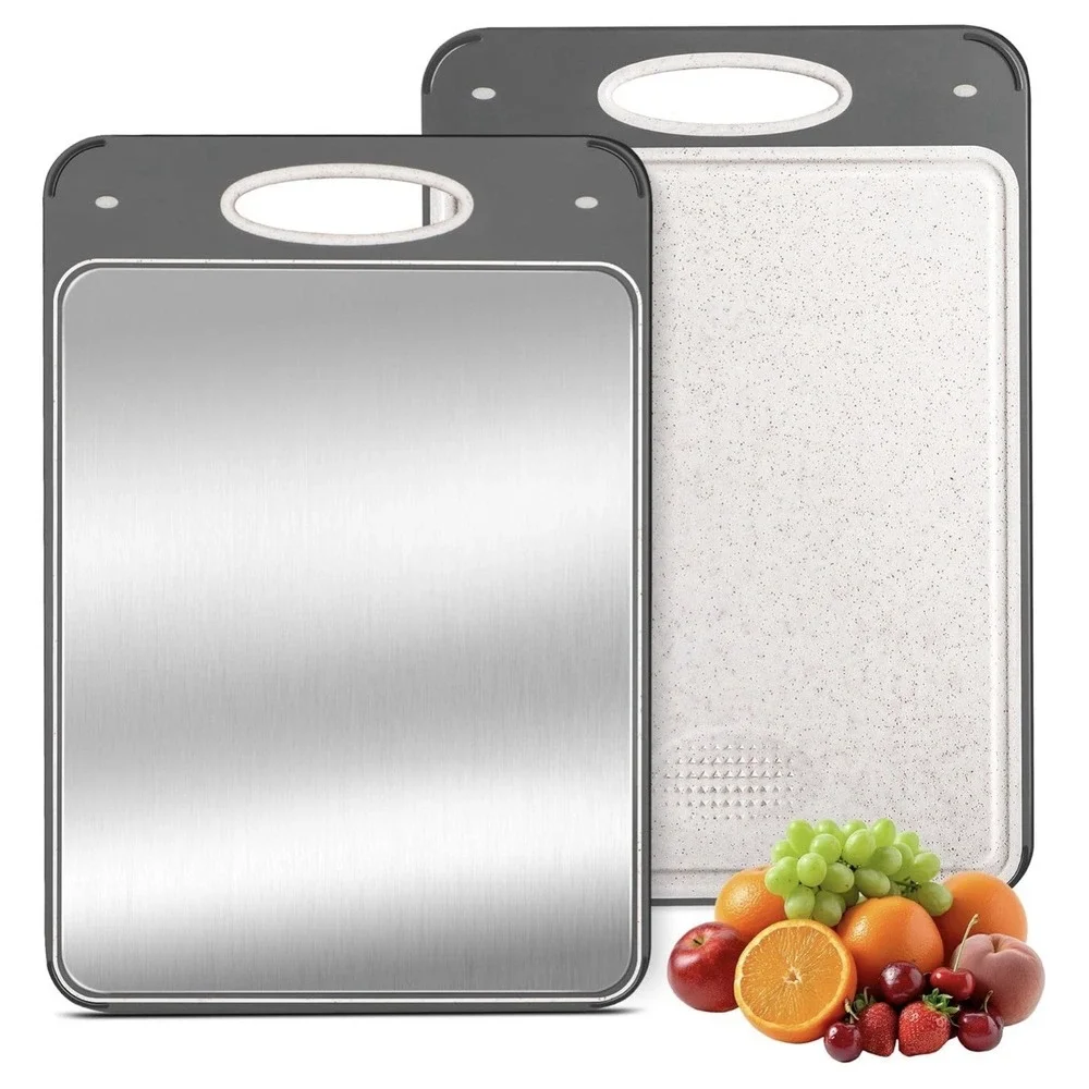 Titanium‎ Cutting Board for Kitchen Non-Toxic Double Side New
